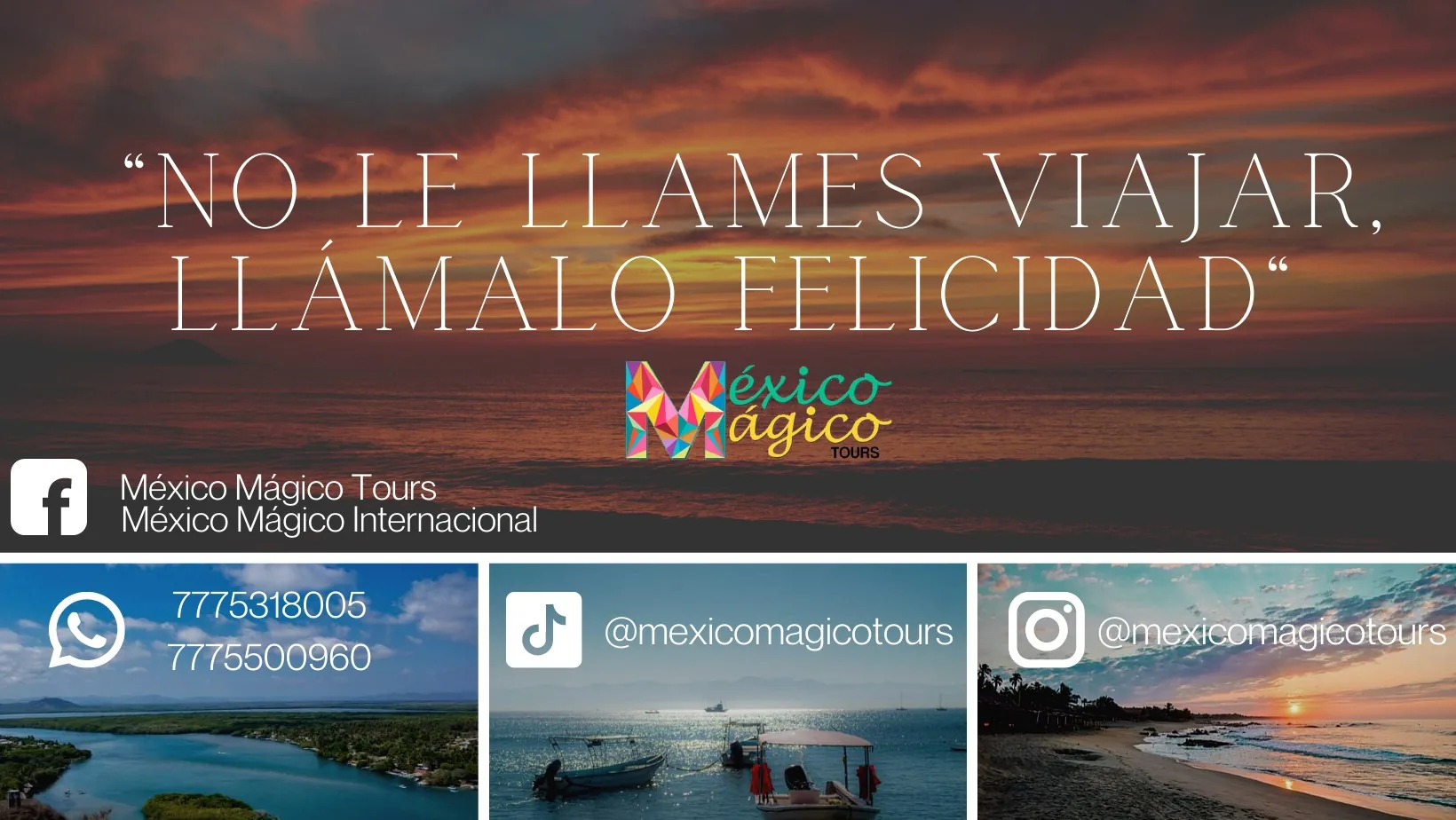 México Mágico Tours y paisaje al atardecer