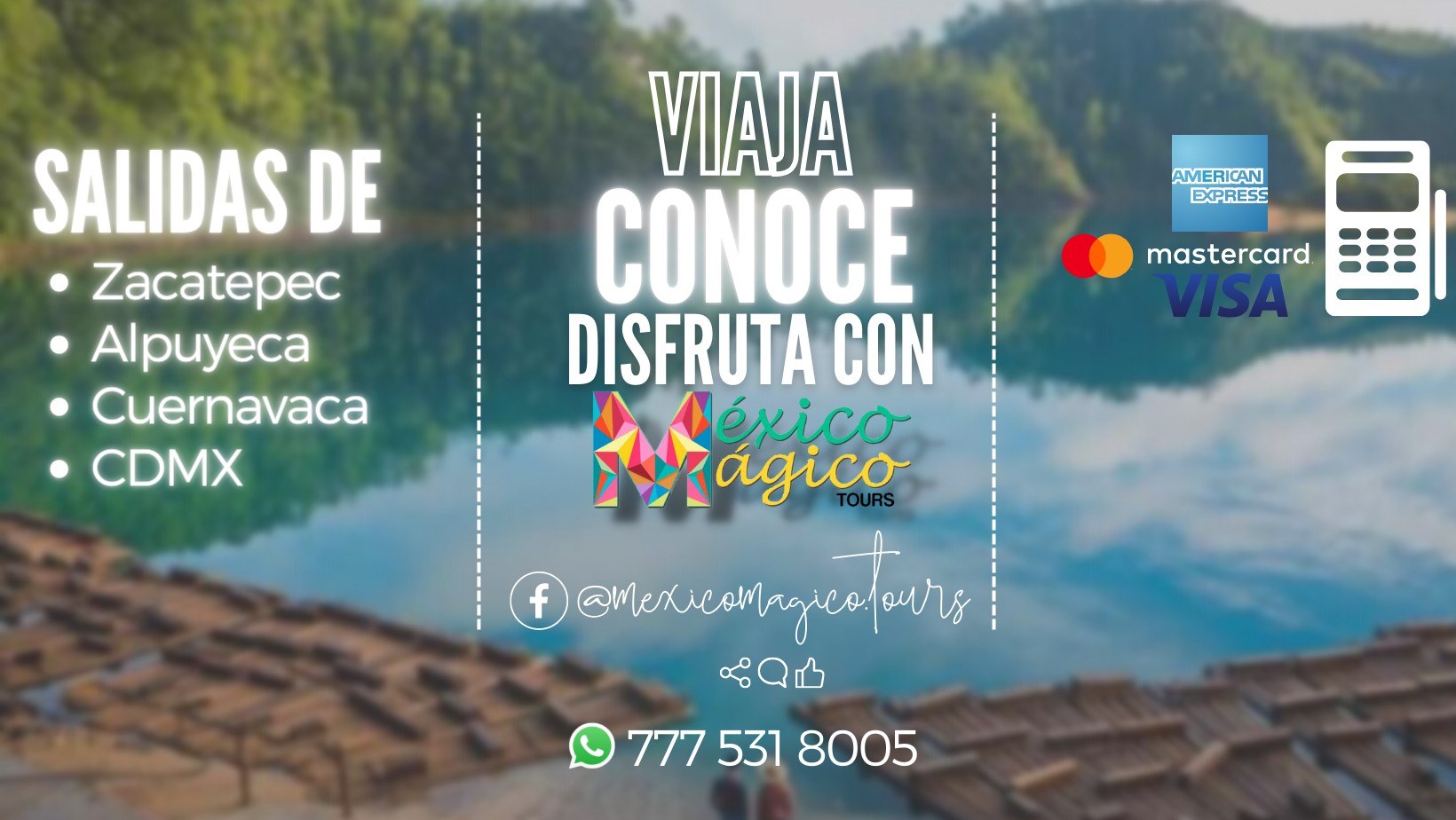Paisaje natural para viajar con México Mágico Tours